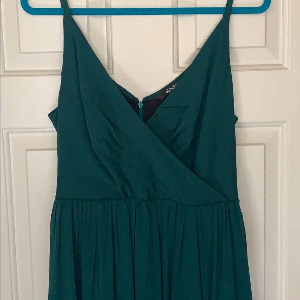 Pine Green eShakti Maxi Dress - special occasion!